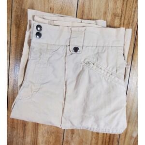 Vintage Burberry London Cargo Shorts Mens 34 Beige Tan Made in Italy Distressed